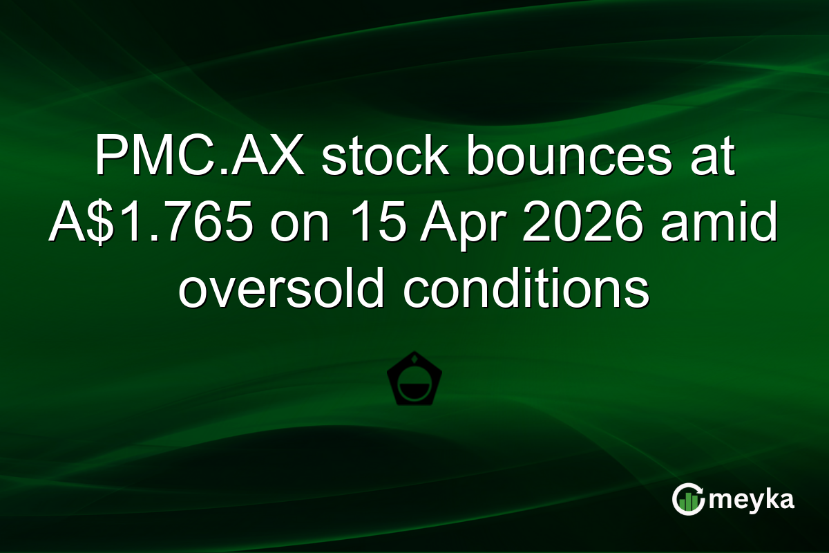 PMC.AX stock bounces at A$1.765 on 15 Apr 2026 amid oversold conditions