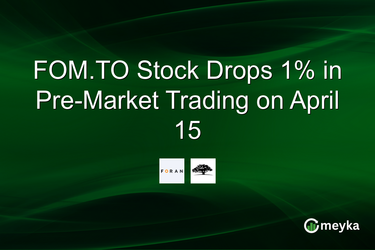 FOM.TO Stock Drops 1% in Pre-Market Trading on April 15