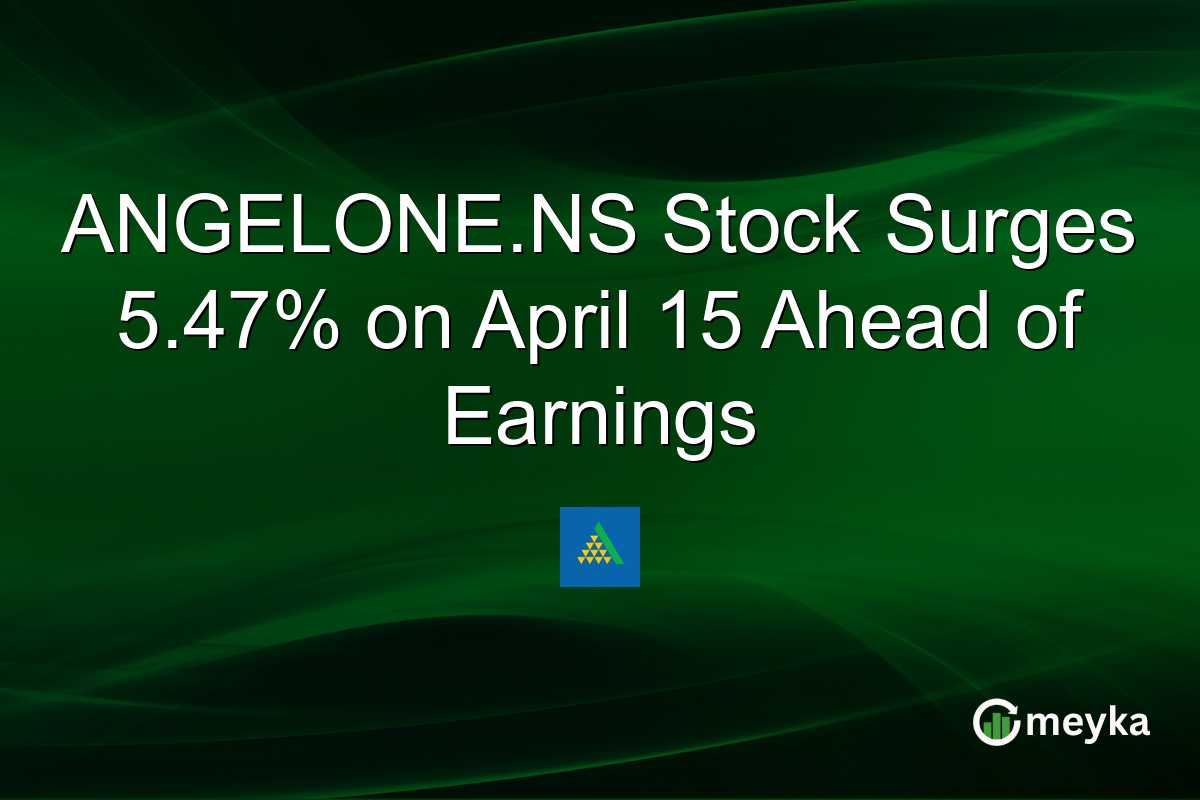ANGELONE.NS Stock Surges 5.47% on April 15 Ahead of Earnings