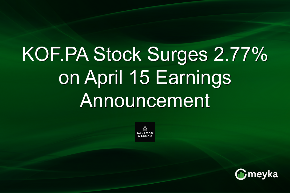 KOF.PA Stock Surges 2.77% on April 15 Earnings Announcement
