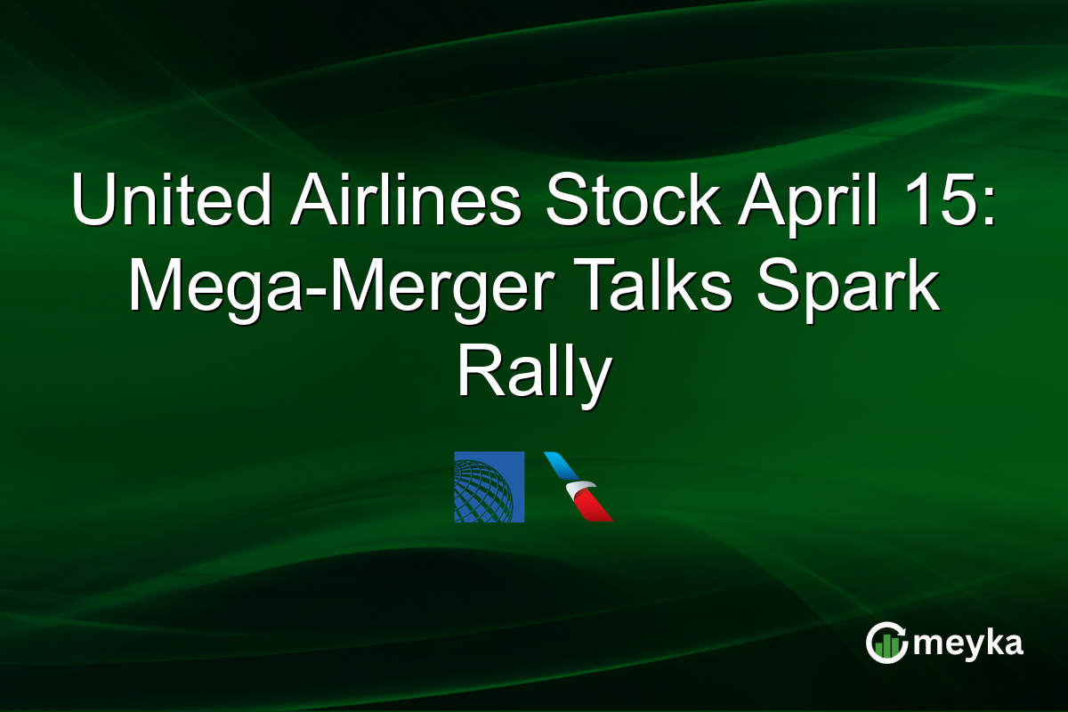 United Airlines Stock April 15: Mega-Merger Talks Spark Rally