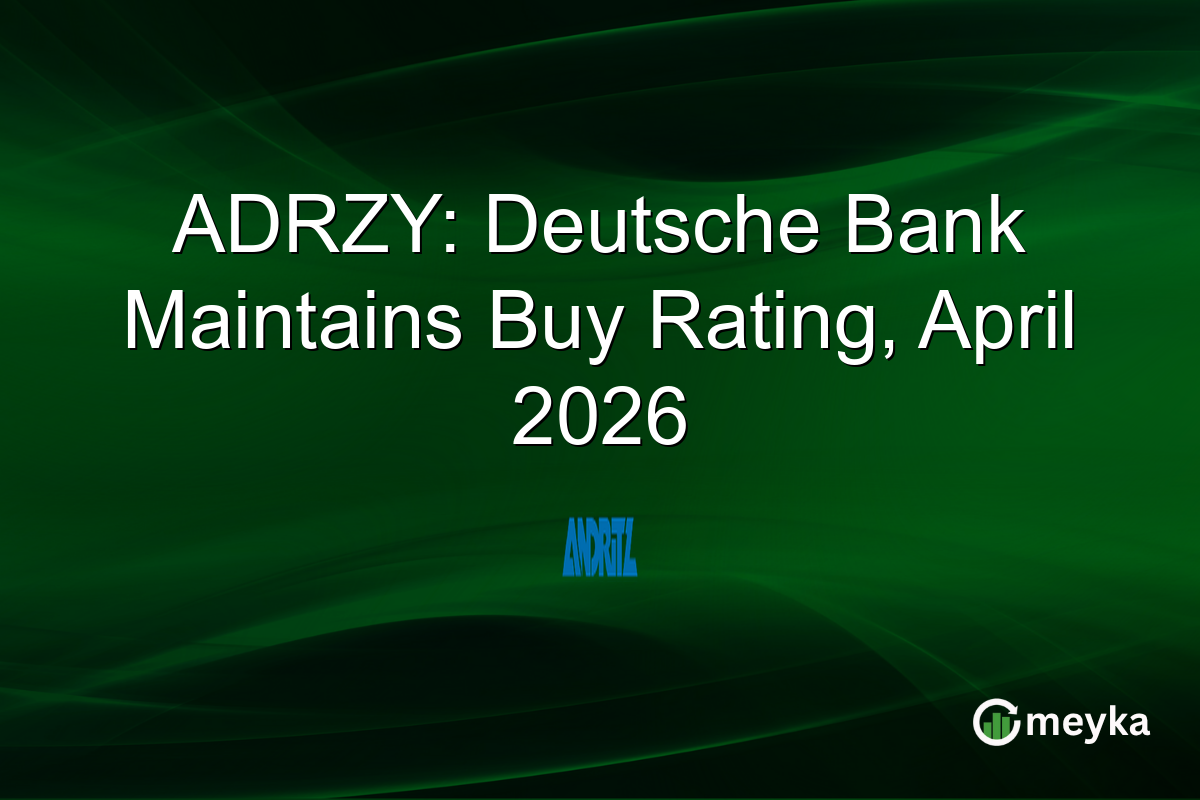 ADRZY: Deutsche Bank Maintains Buy Rating, April 2026