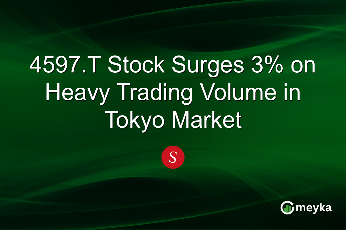 4597.T Stock Surges 3% on Heavy Trading Volume in Tokyo Market