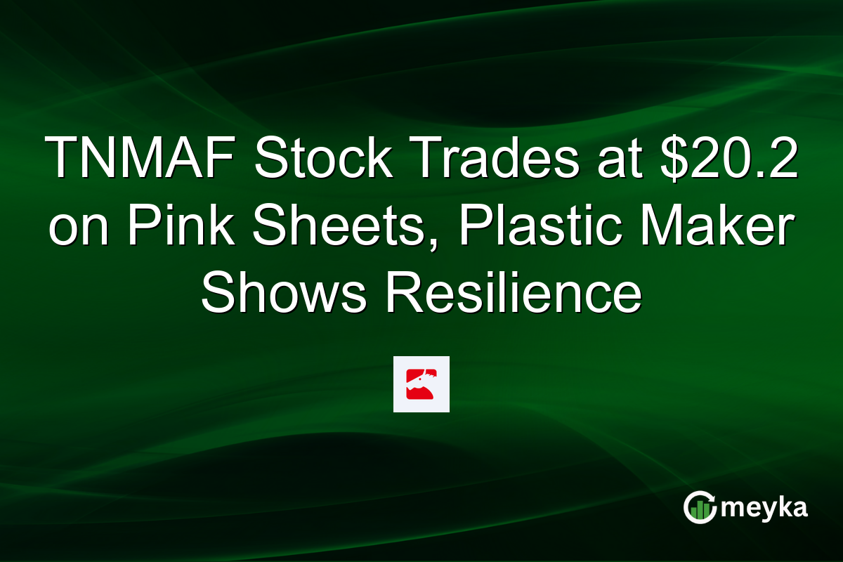 TNMAF Stock Trades at $20.2 on Pink Sheets, Plastic Maker Shows Resilience