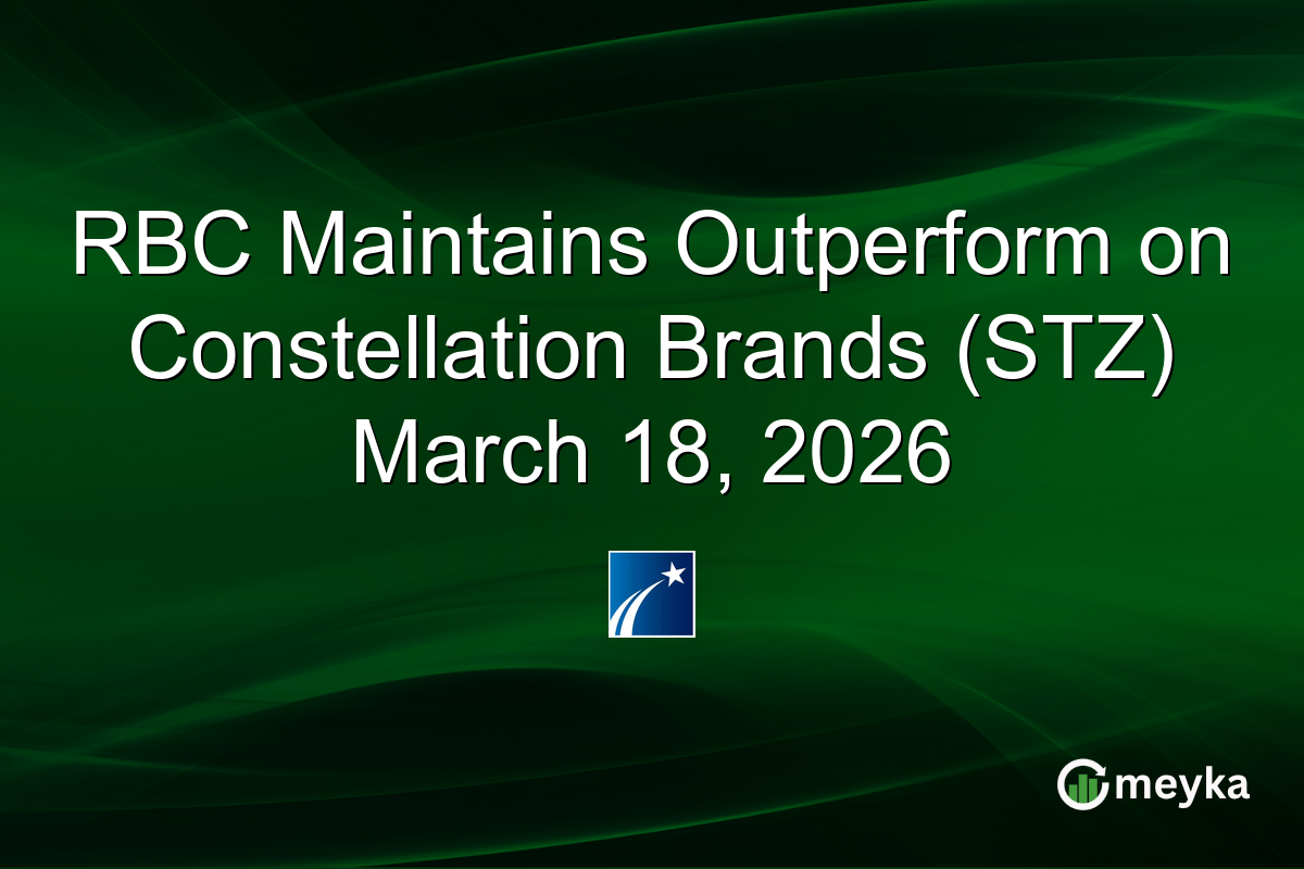RBC Maintains Outperform on Constellation Brands (STZ) March 18, 2026