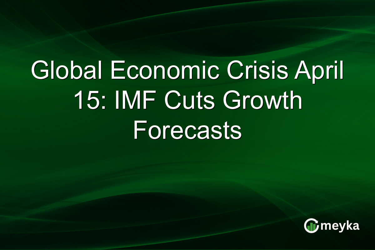 Global Economic Crisis April 15: IMF Cuts Growth Forecasts