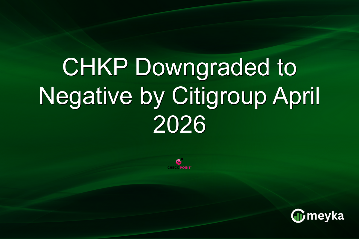 CHKP Downgraded to Negative by Citigroup April 2026
