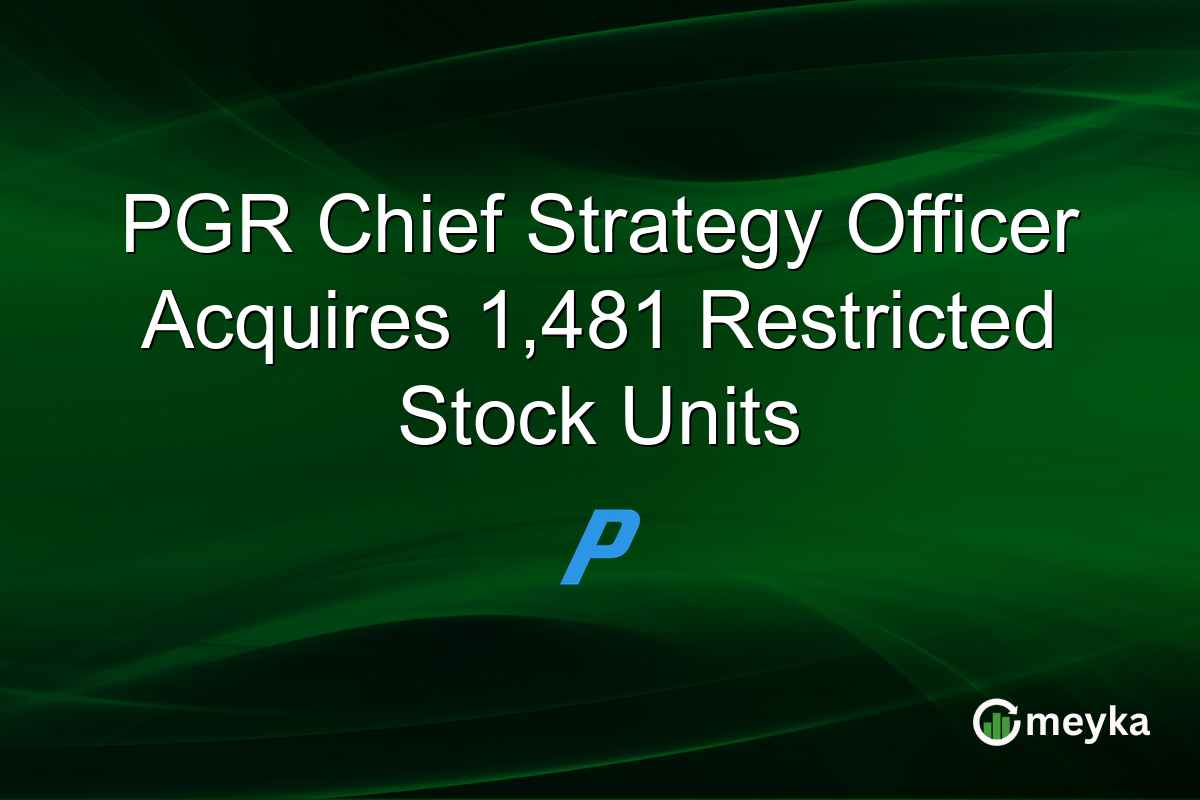 PGR Chief Strategy Officer Acquires 1,481 Restricted Stock Units