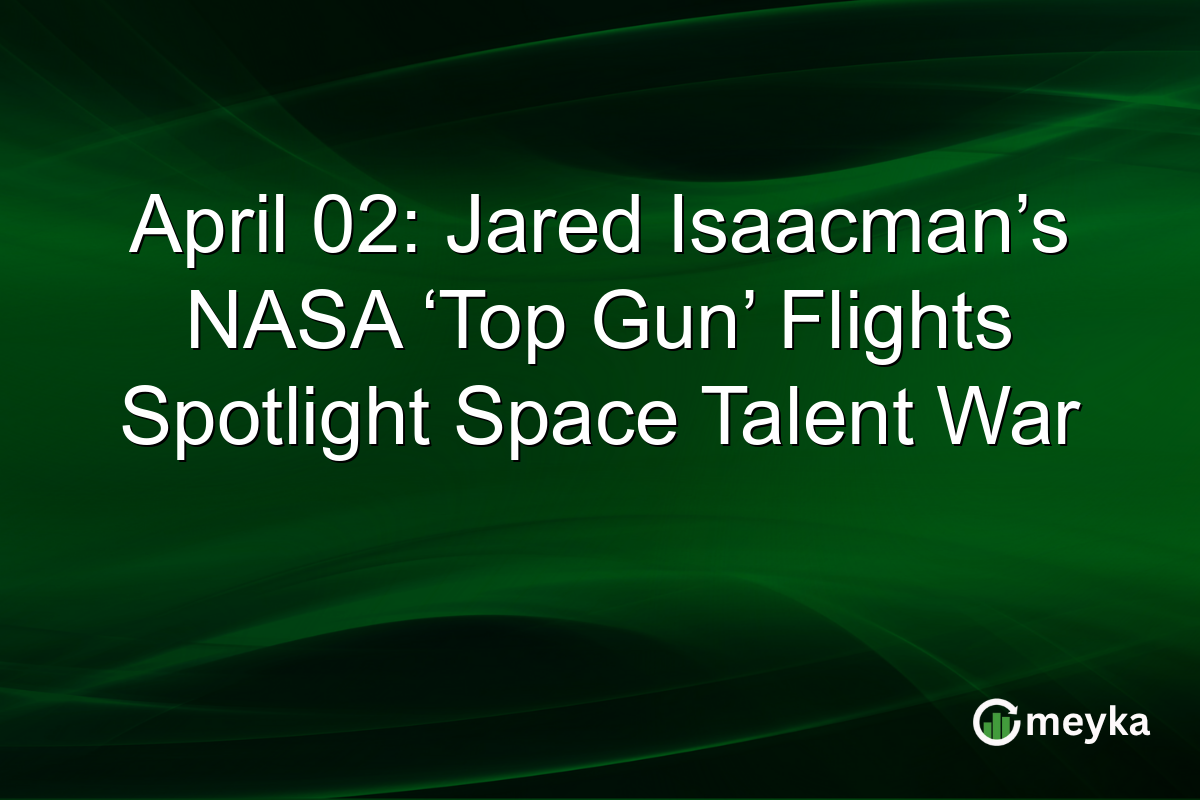 April 02: Jared Isaacman’s NASA ‘Top Gun’ Flights Spotlight Space Talent War