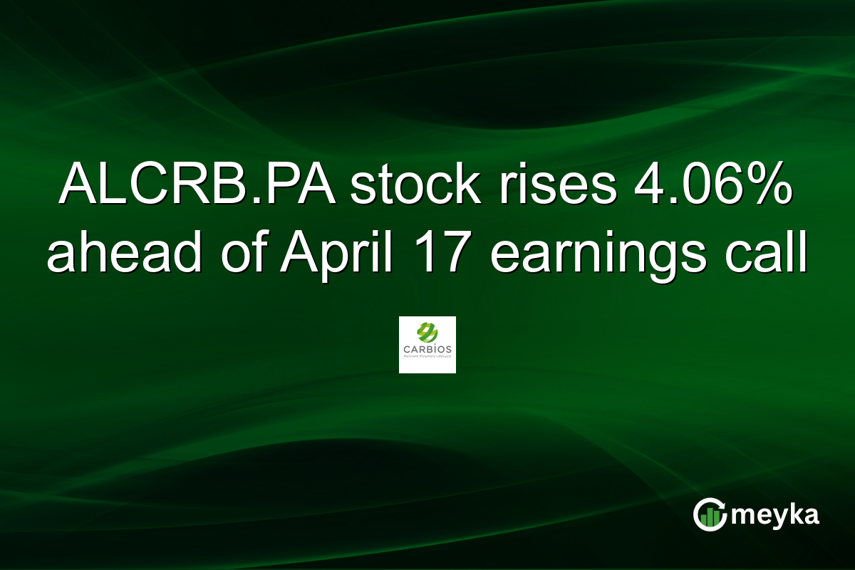 ALCRB.PA stock rises 4.06% ahead of April 17 earnings call