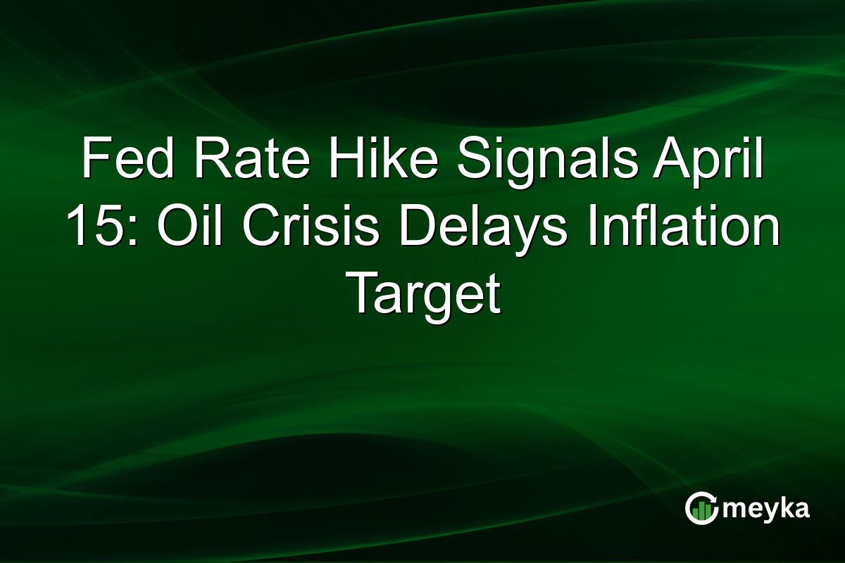 Fed Rate Hike Signals April 15: Oil Crisis Delays Inflation Target