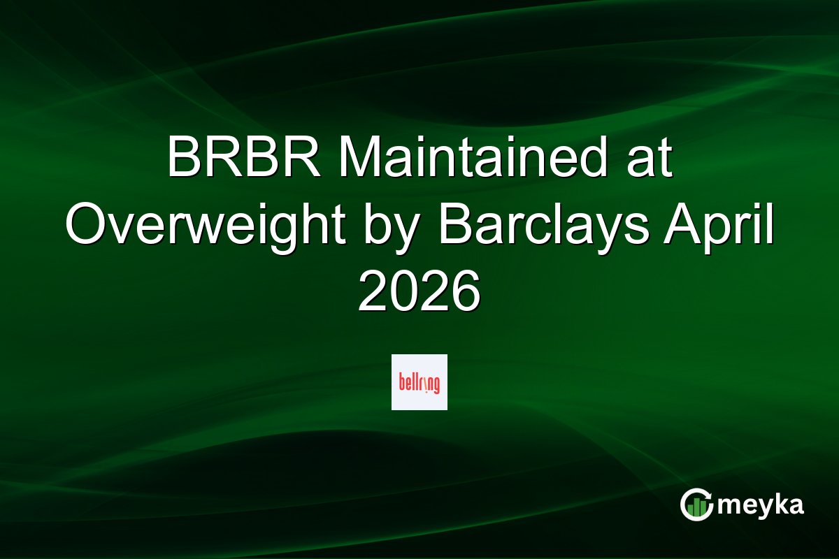 BRBR Maintained at Overweight by Barclays April 2026