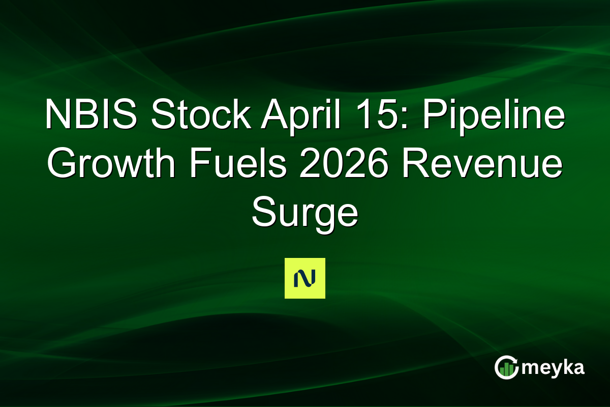 NBIS Stock April 15: Pipeline Growth Fuels 2026 Revenue Surge