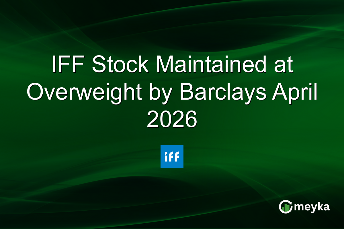IFF Stock Maintained at Overweight by Barclays April 2026