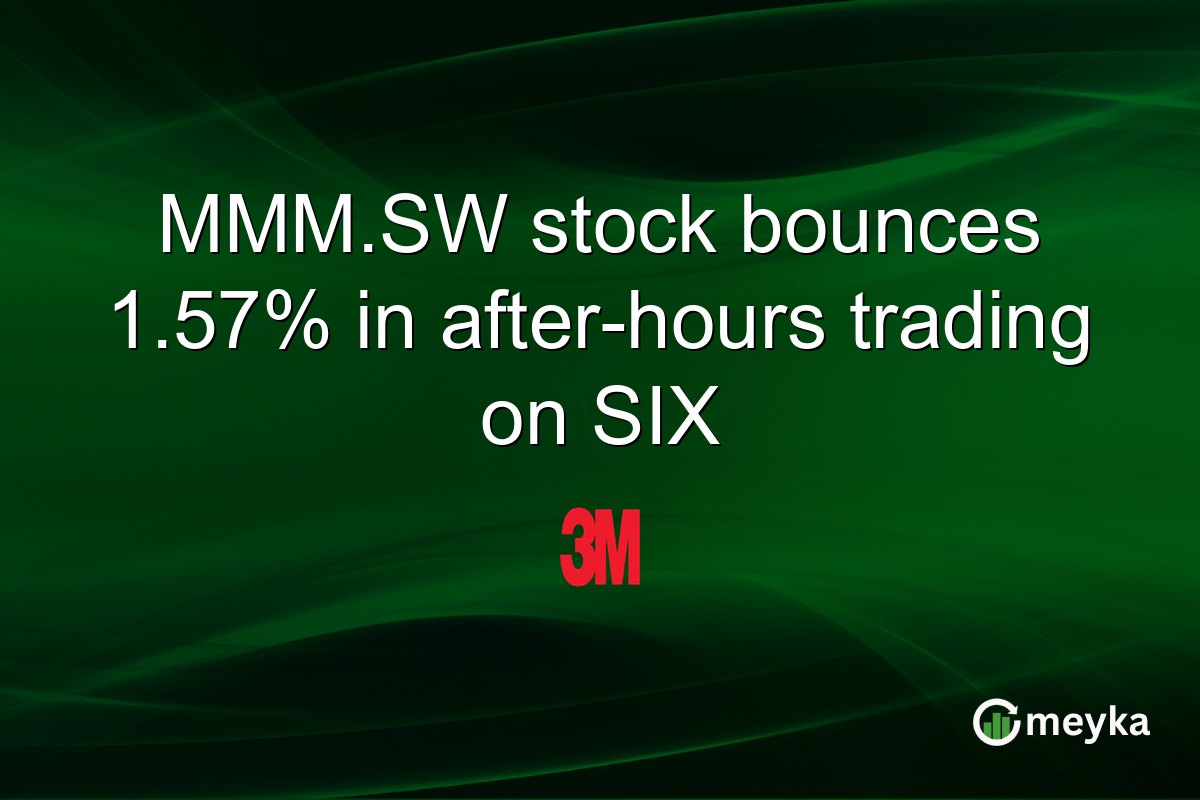 MMM.SW stock bounces 1.57% in after-hours trading on SIX