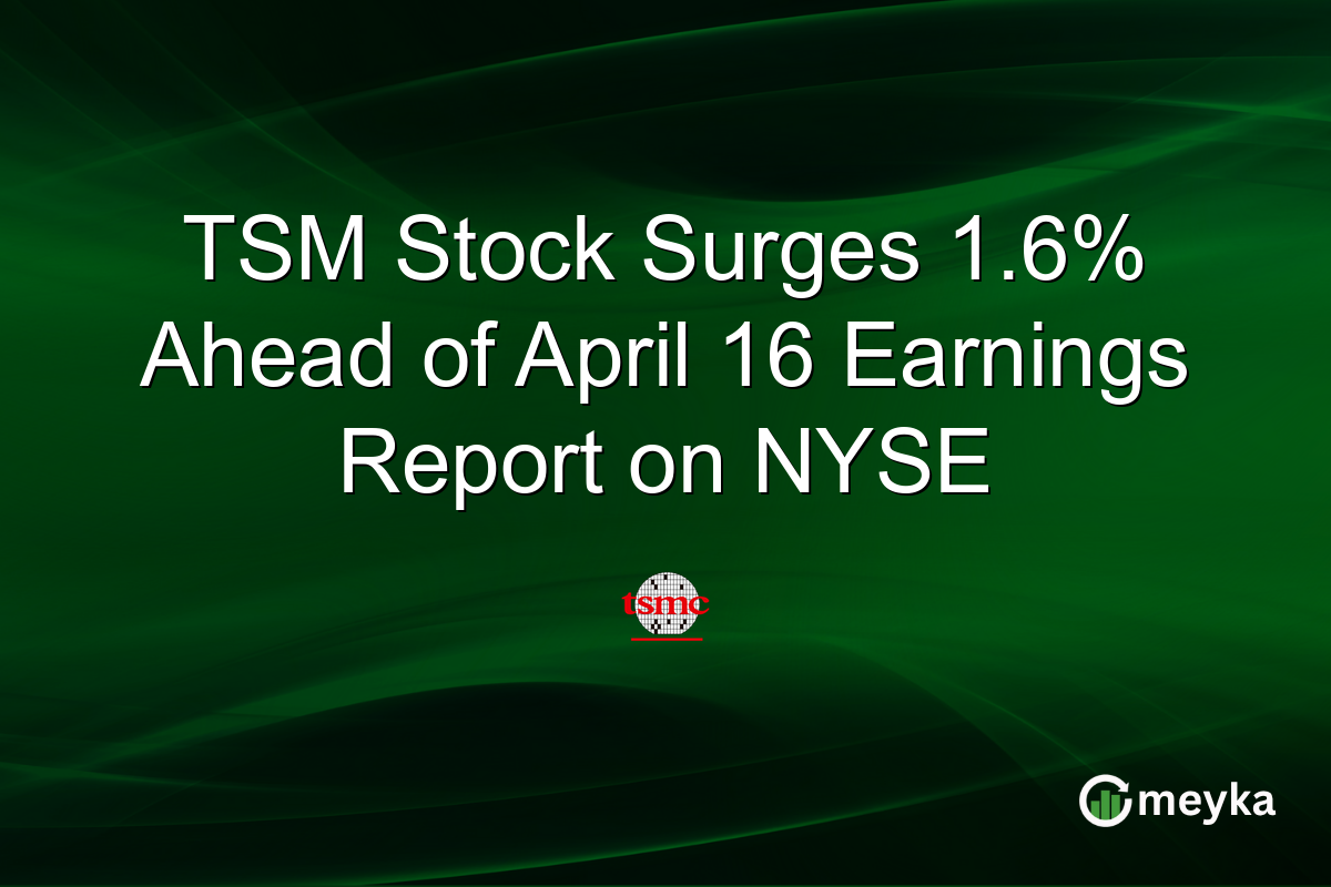 TSM Stock Surges 1.6% Ahead of April 16 Earnings Report on NYSE