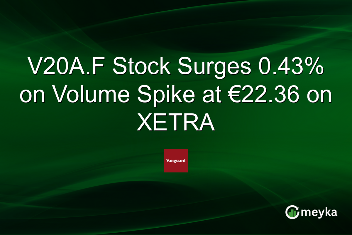 V20A.F Stock Surges 0.43% on Volume Spike at €22.36 on XETRA
