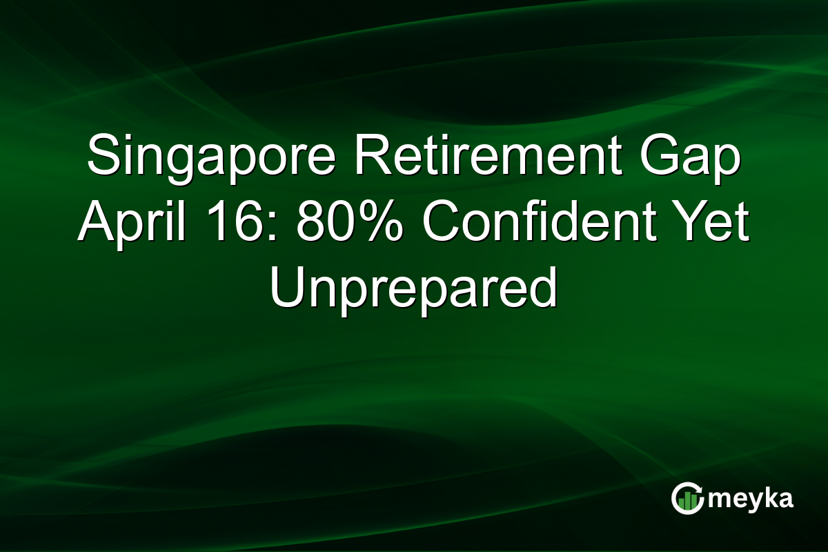 Singapore Retirement Gap April 16: 80% Confident Yet Unprepared
