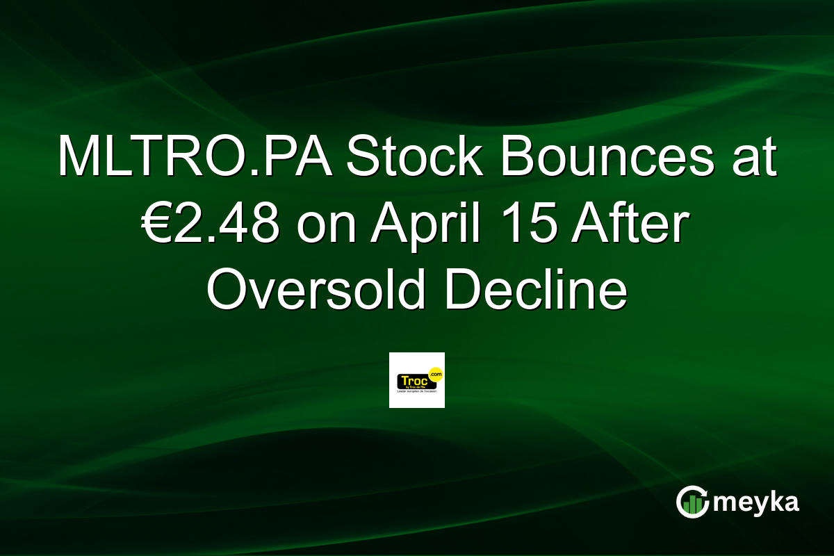 MLTRO.PA Stock Bounces at €2.48 on April 15 After Oversold Decline