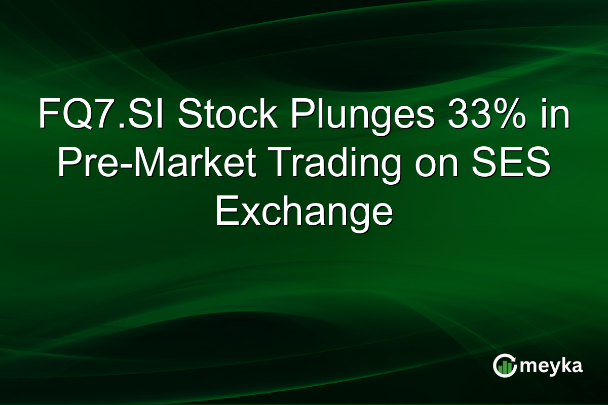 FQ7.SI Stock Plunges 33% in Pre-Market Trading on SES Exchange