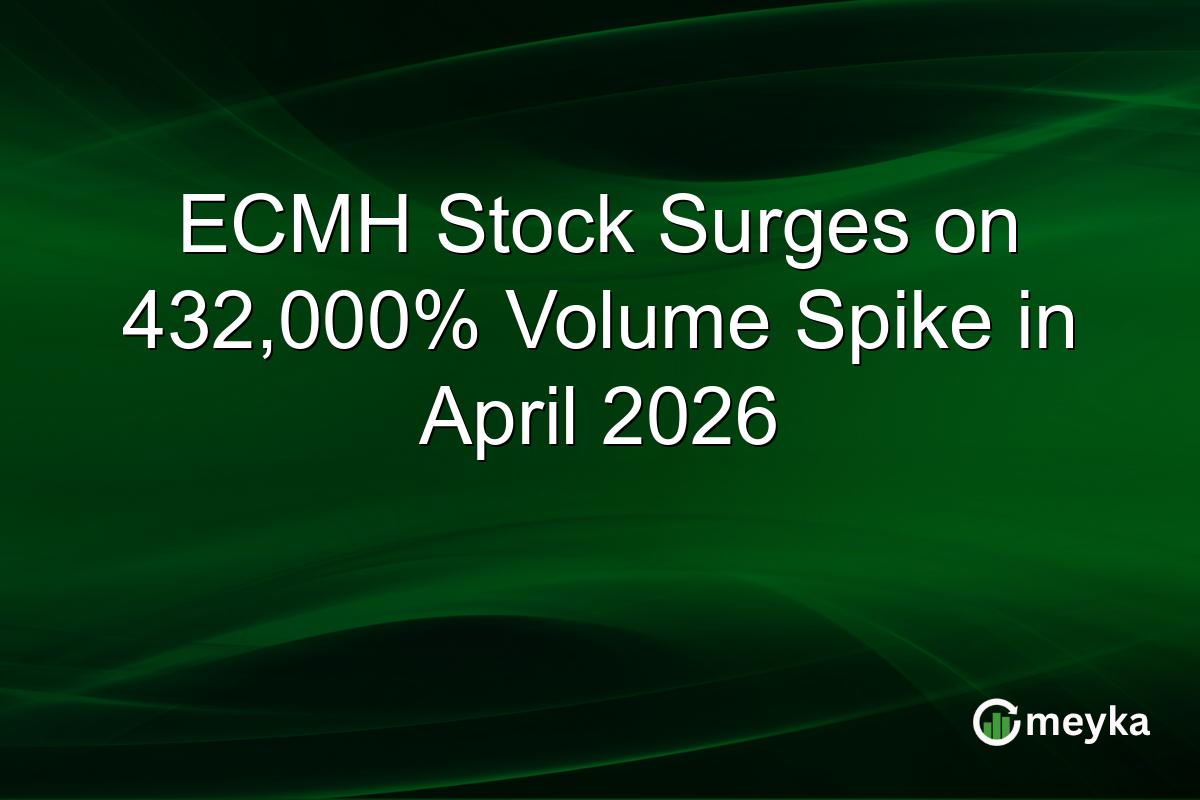 ECMH Stock Surges on 432,000% Volume Spike in April 2026