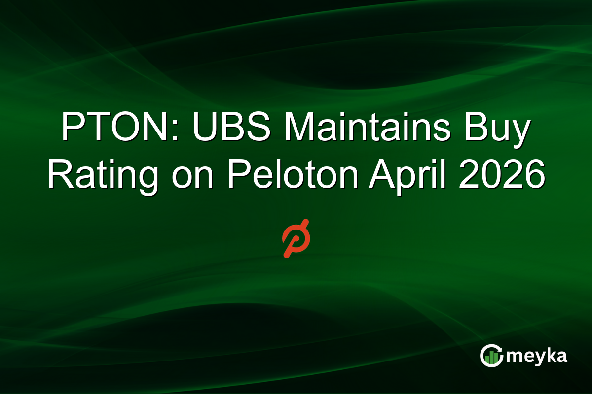 PTON: UBS Maintains Buy Rating on Peloton April 2026