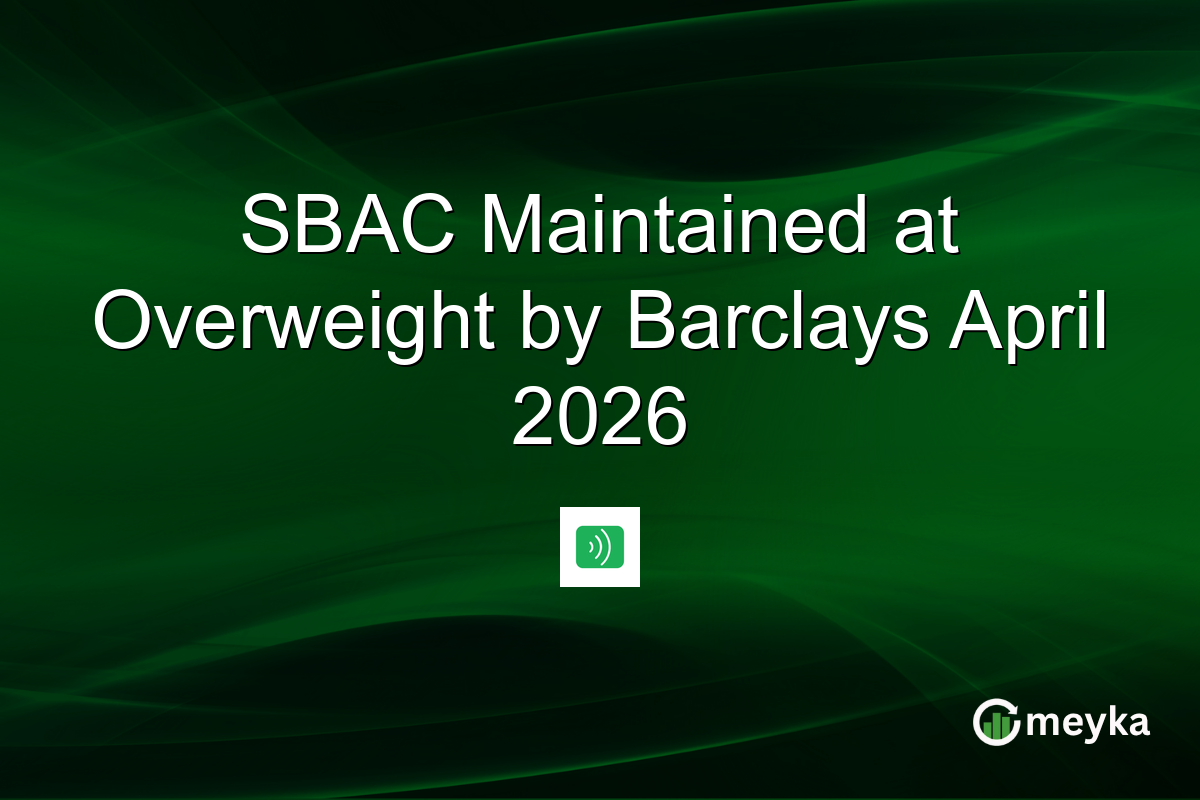 SBAC Maintained at Overweight by Barclays April 2026