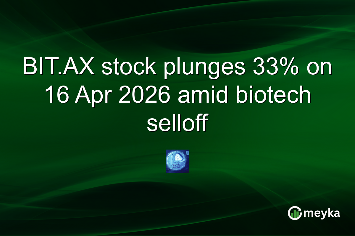 BIT.AX stock plunges 33% on 16 Apr 2026 amid biotech selloff