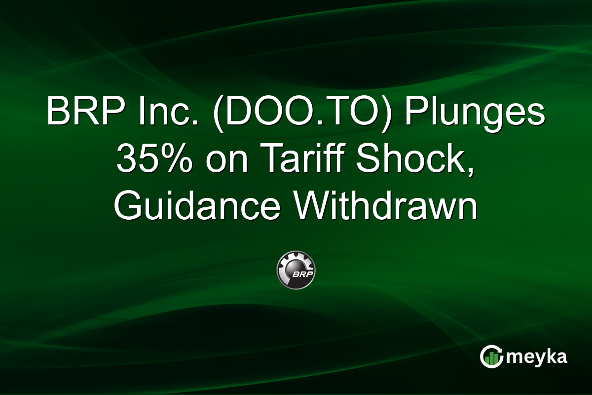 BRP Inc. (DOO.TO) Plunges 35% on Tariff Shock, Guidance Withdrawn