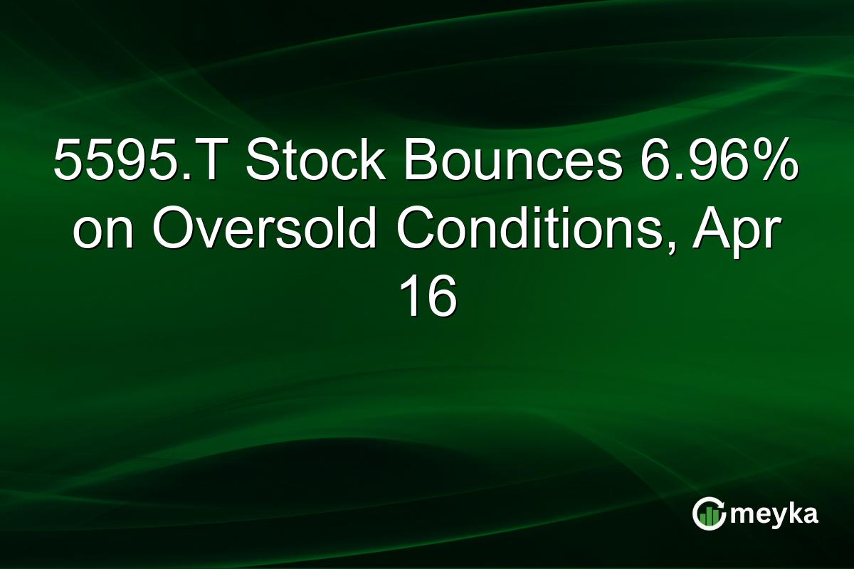 5595.T Stock Bounces 6.96% on Oversold Conditions, Apr 16