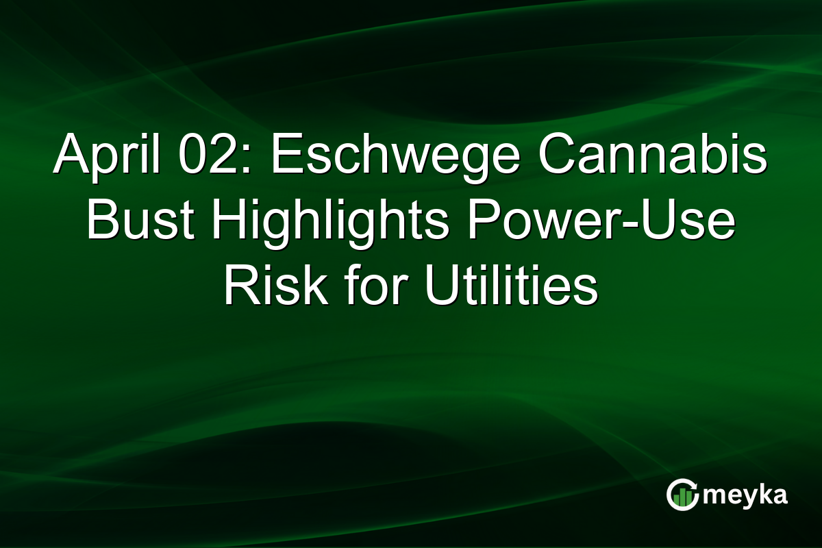 April 02: Eschwege Cannabis Bust Highlights Power-Use Risk for Utilities