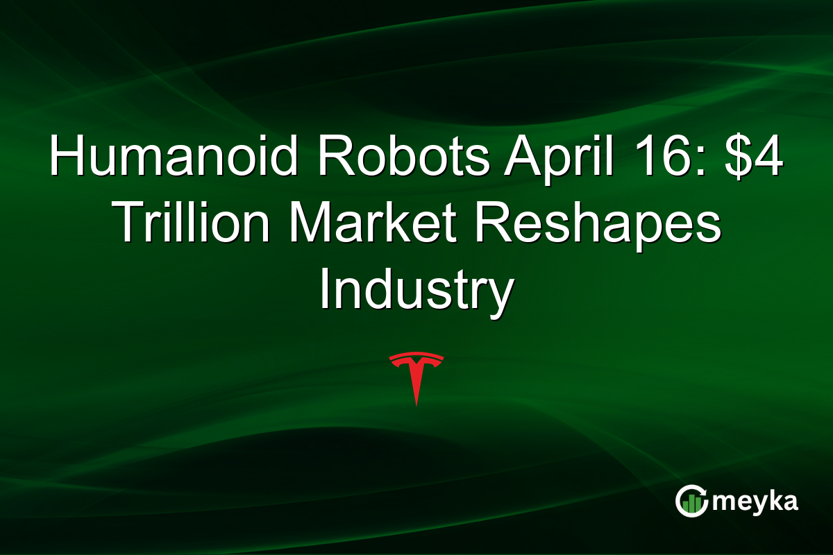 Humanoid Robots April 16: $4 Trillion Market Reshapes Industry