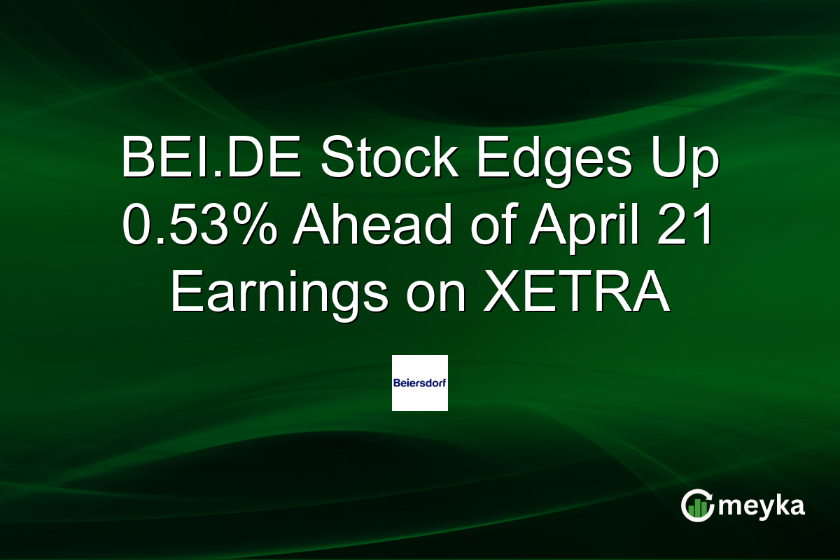 BEI.DE Stock Edges Up 0.53% Ahead of April 21 Earnings on XETRA