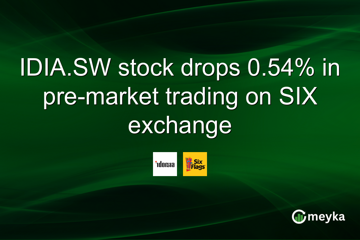 IDIA.SW stock drops 0.54% in pre-market trading on SIX exchange