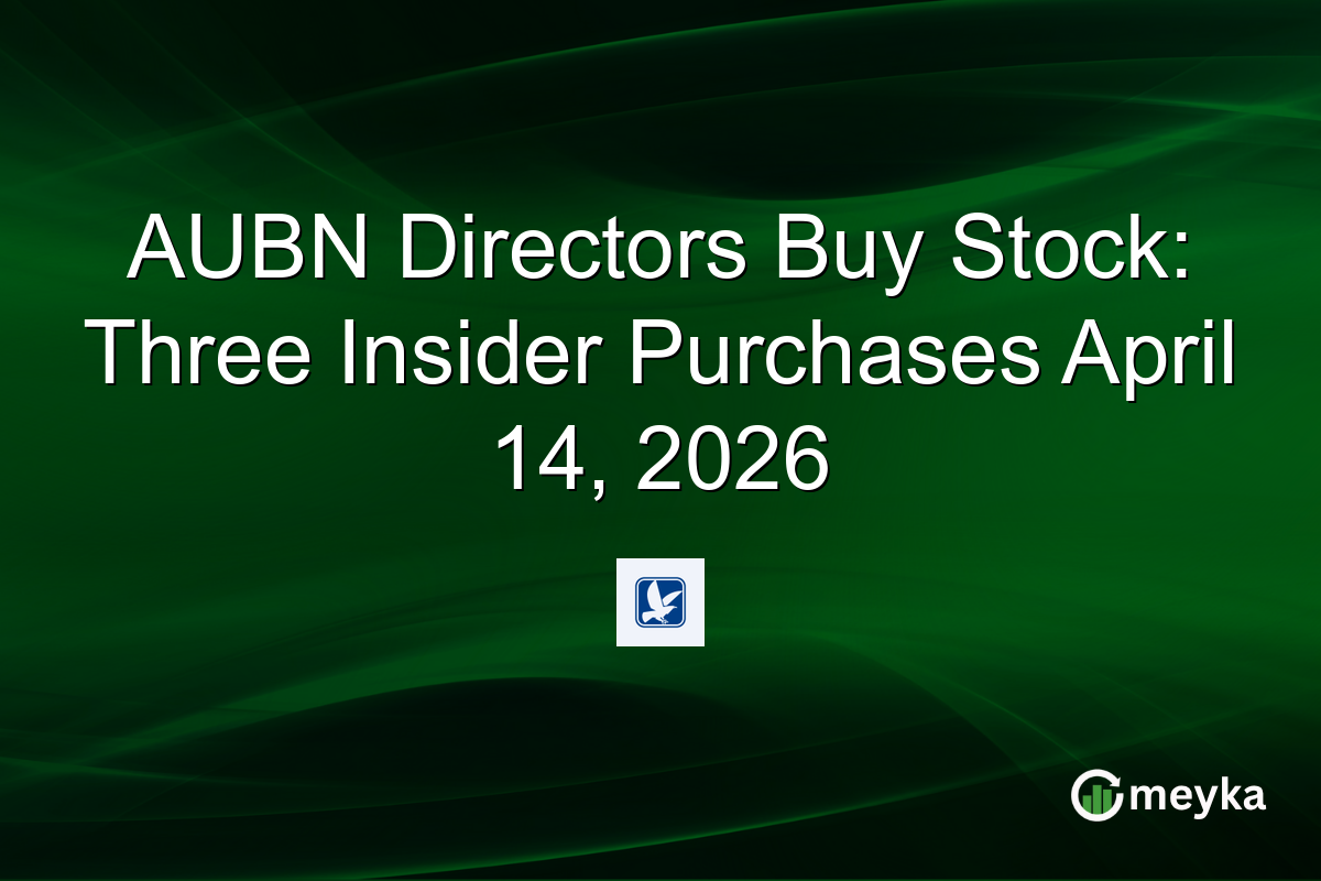 AUBN Directors Buy Stock: Three Insider Purchases April 14, 2026