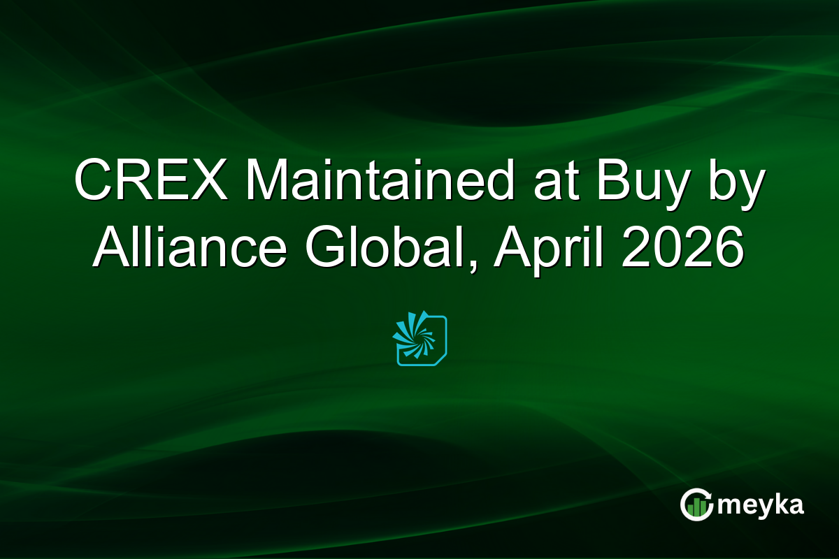 CREX Maintained at Buy by Alliance Global, April 2026