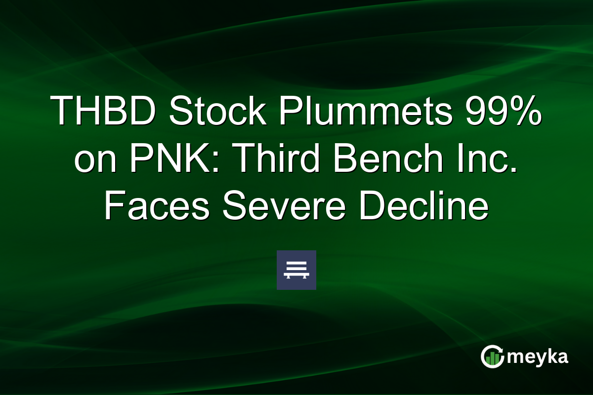 THBD Stock Plummets 99% on PNK: Third Bench Inc. Faces Severe Decline