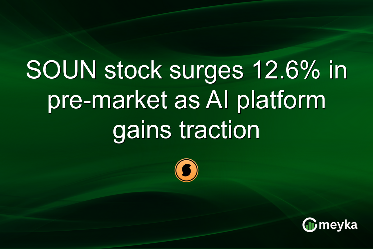 SOUN stock surges 12.6% in pre-market as AI platform gains traction