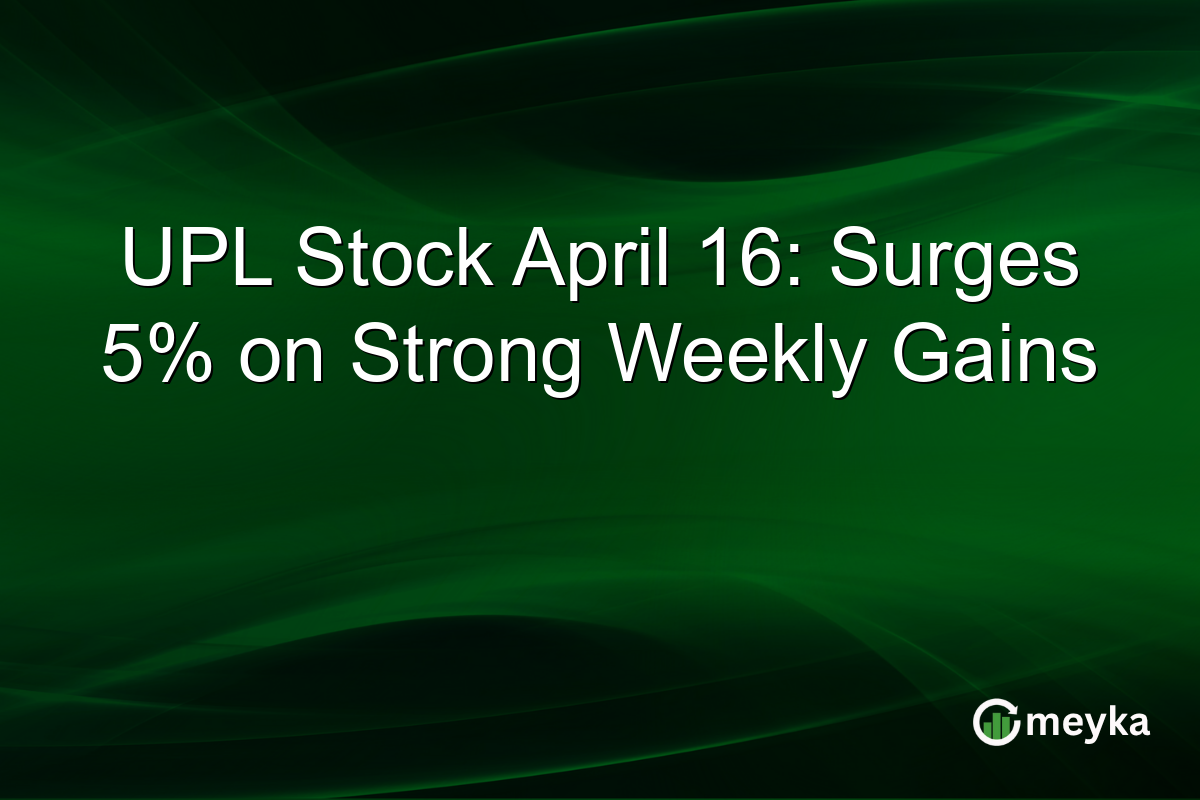 UPL Stock April 16: Surges 5% on Strong Weekly Gains