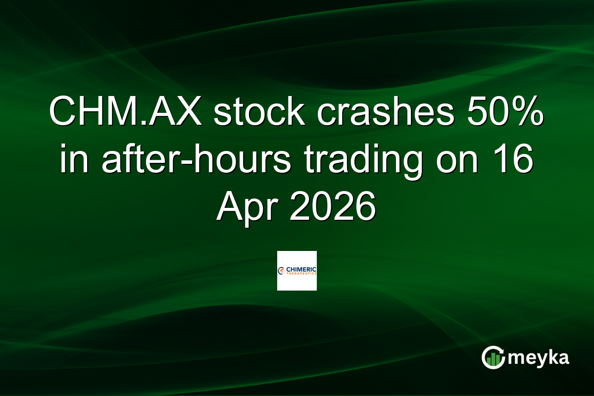 CHM.AX stock crashes 50% in after-hours trading on 16 Apr 2026
