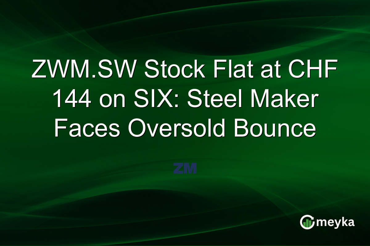 ZWM.SW Stock Flat at CHF 144 on SIX: Steel Maker Faces Oversold Bounce