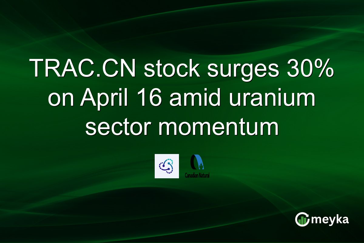 TRAC.CN stock surges 30% on April 16 amid uranium sector momentum