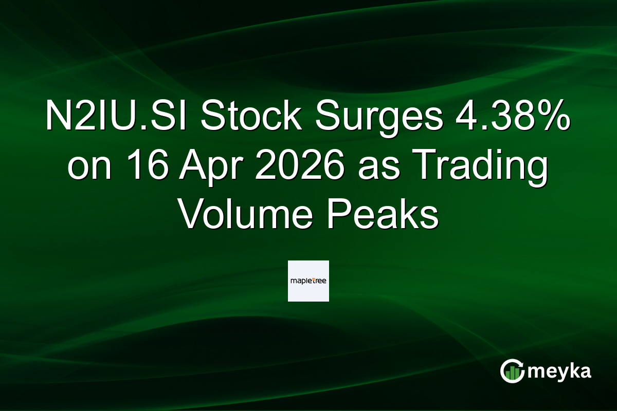 N2IU.SI Stock Surges 4.38% on 16 Apr 2026 as Trading Volume Peaks