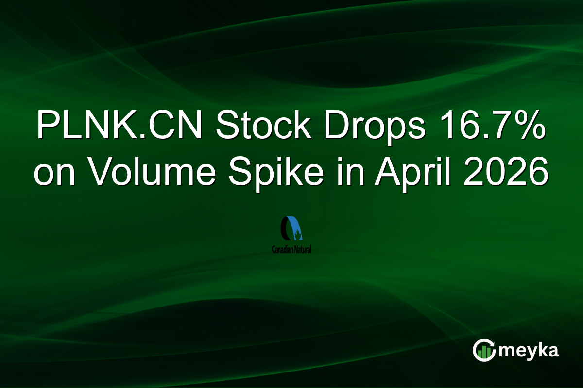 PLNK.CN Stock Drops 16.7% on Volume Spike in April 2026