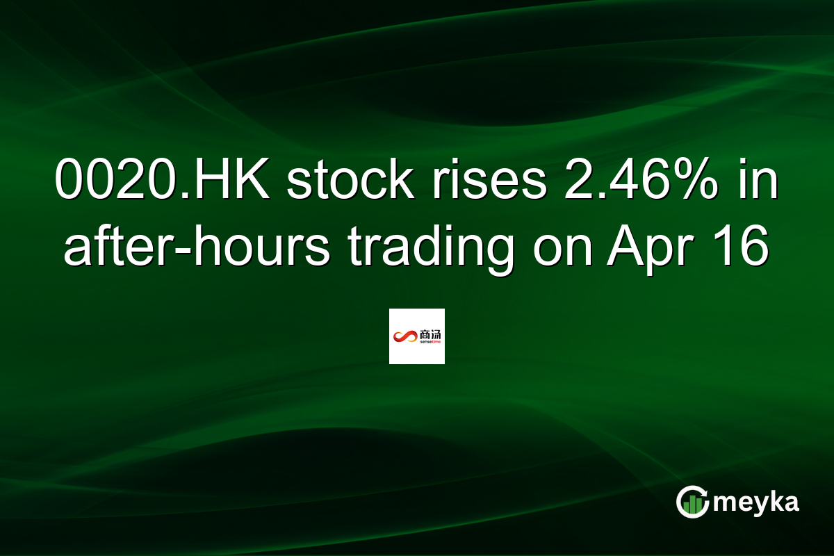 0020.HK stock rises 2.46% in after-hours trading on Apr 16