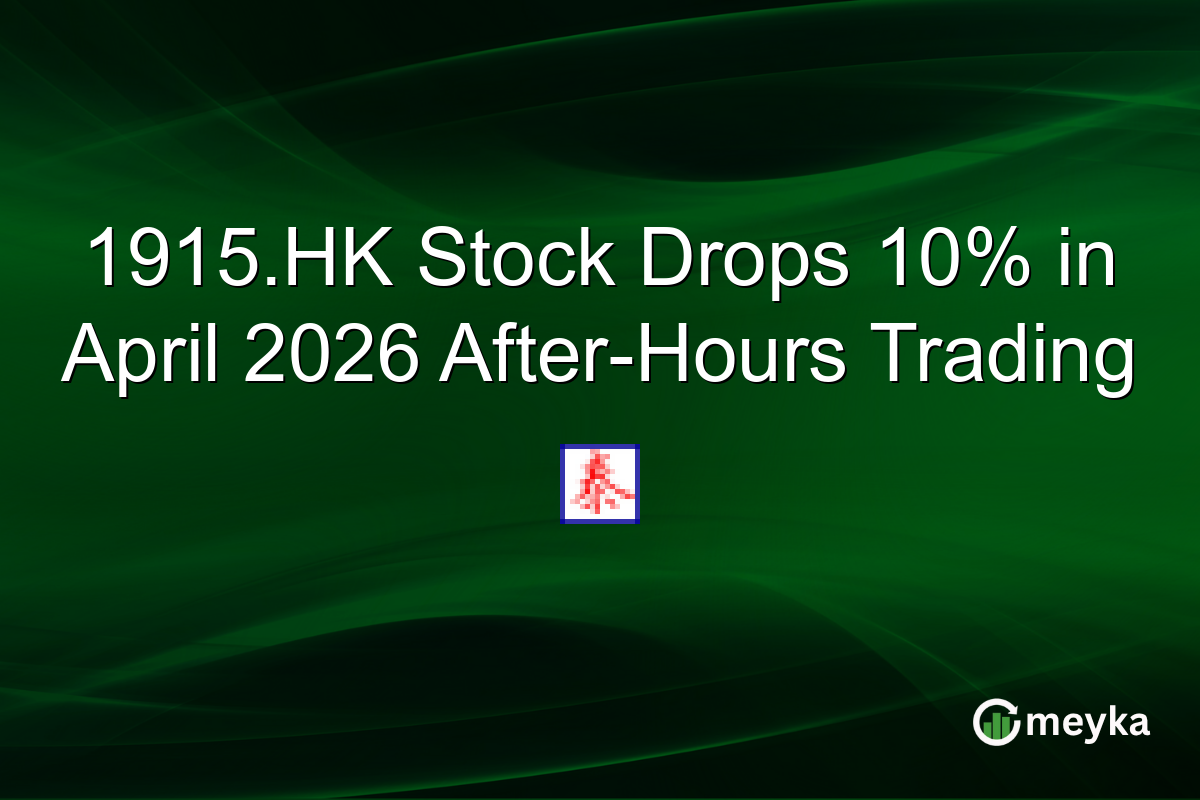 1915.HK Stock Drops 10% in April 2026 After-Hours Trading