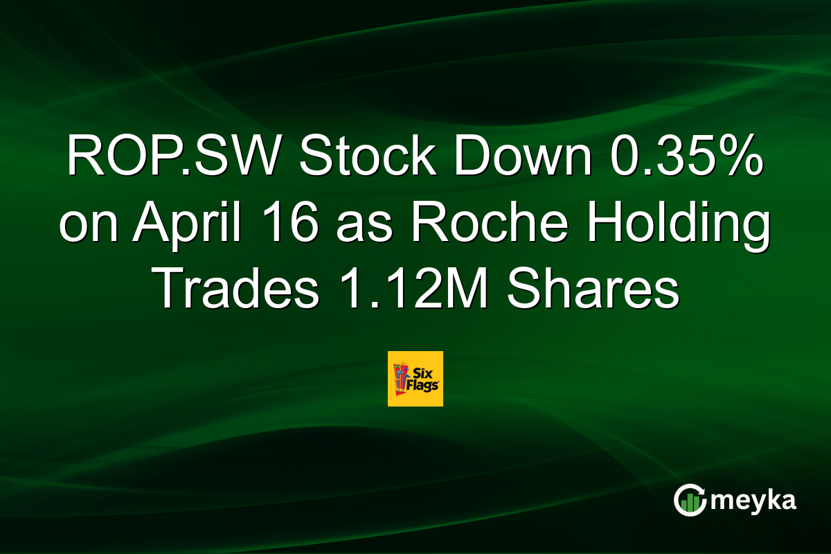 ROP.SW Stock Down 0.35% on April 16 as Roche Holding Trades 1.12M Shares