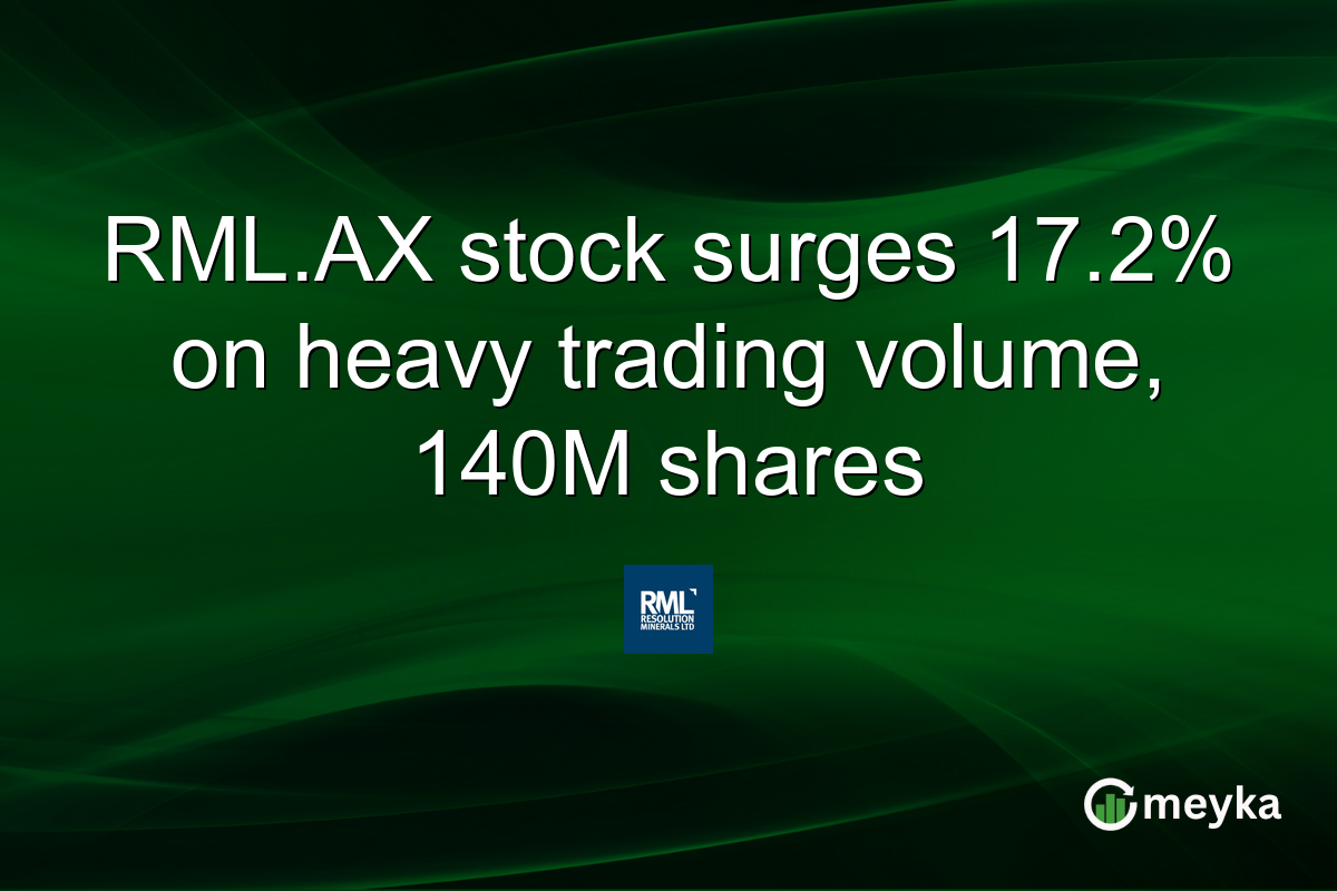 RML.AX stock surges 17.2% on heavy trading volume, 140M shares