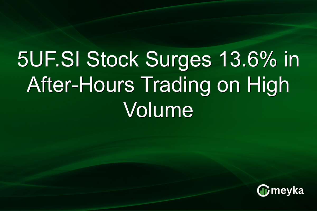 5UF.SI Stock Surges 13.6% in After-Hours Trading on High Volume