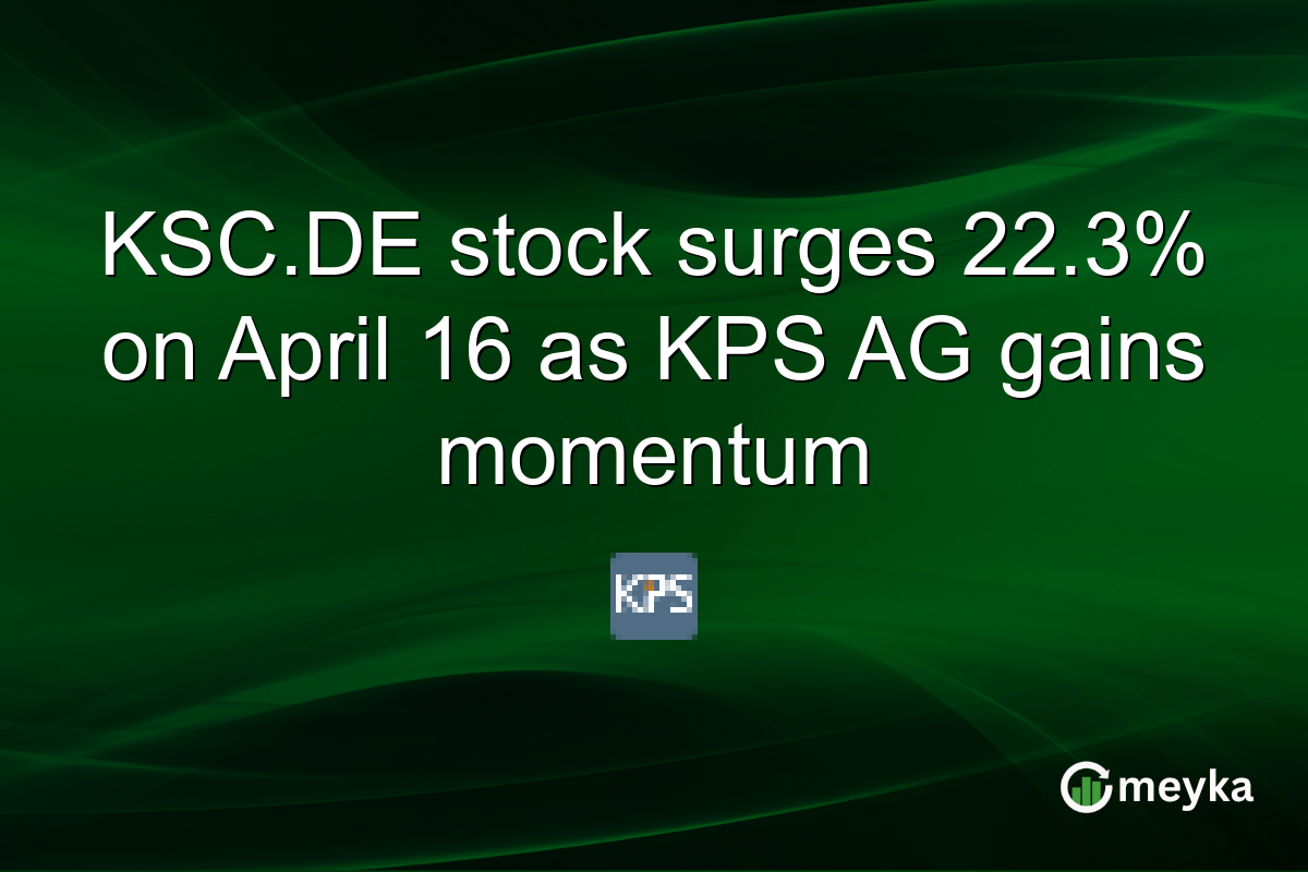 KSC.DE stock surges 22.3% on April 16 as KPS AG gains momentum